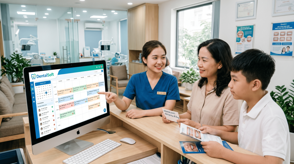 phần mềm đặt lịch hẹn nha khoa dentalsoft